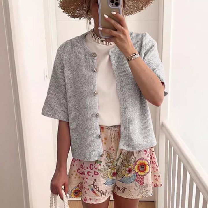 ALMA™ – Casual Summer Lightweight Short Sleeve Cardigan