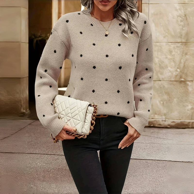Nancy Boutique™ | Polka Dot Knitted Sweater