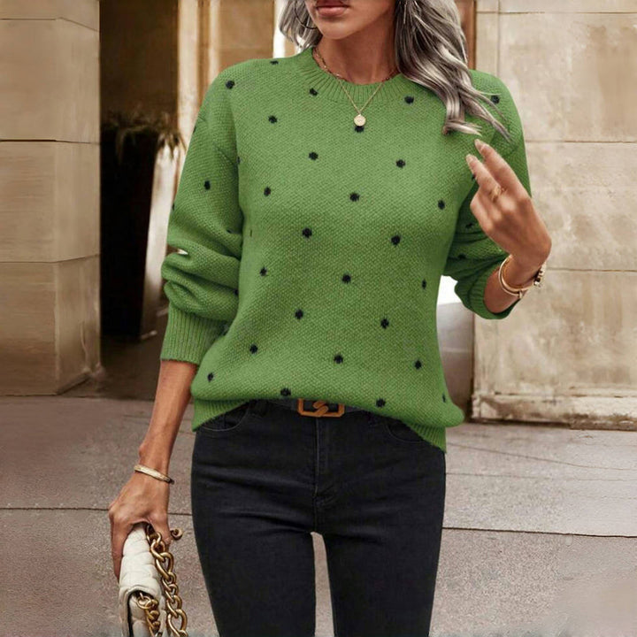 Nancy Boutique™ | Polka Dot Knitted Sweater