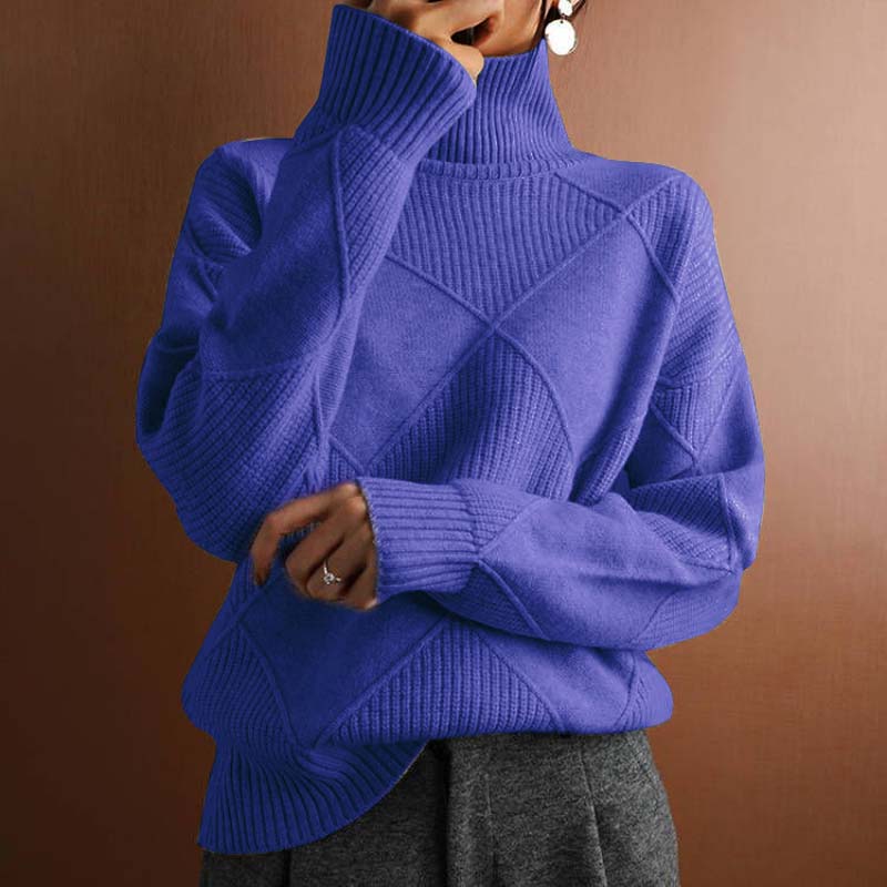 Nancy Boutique™ | Textured Turtleneck Knit Sweater