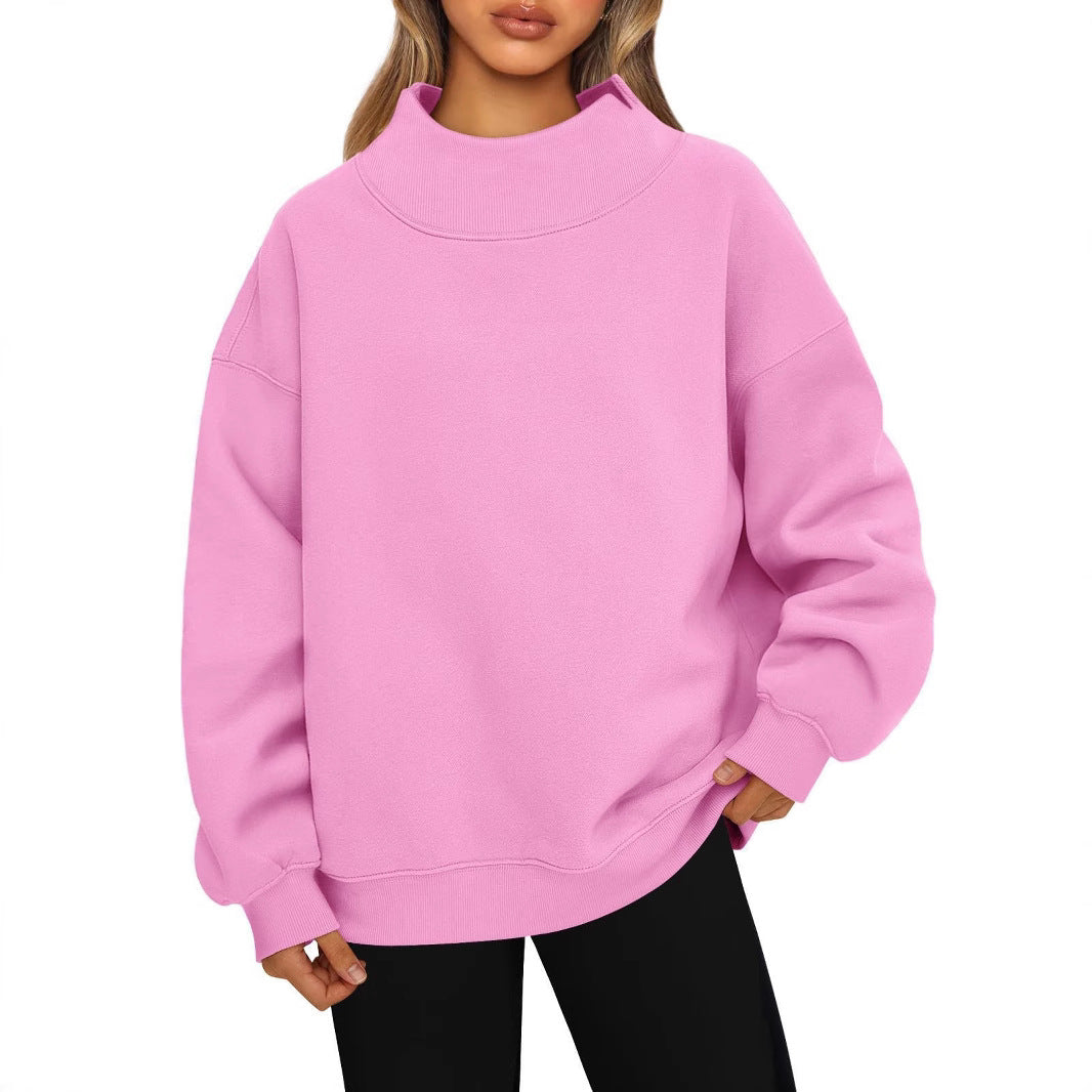 Nancy Boutique™ | Essential High Collar Sweatshirt