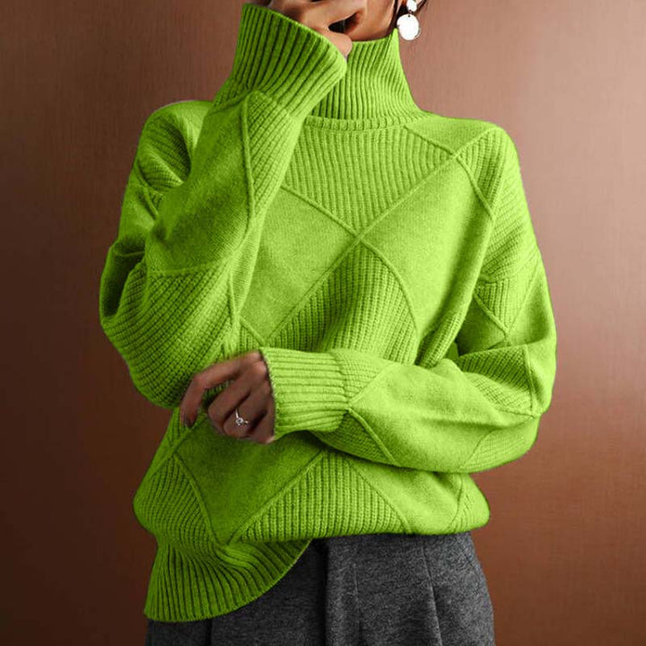 Nancy Boutique™ | Textured Turtleneck Knit Sweater