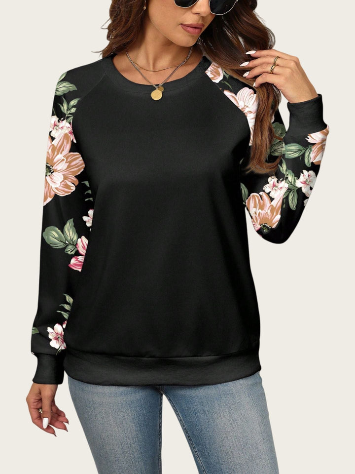 Nancy Boutique™ | Blossom Contrast Sweatshirt