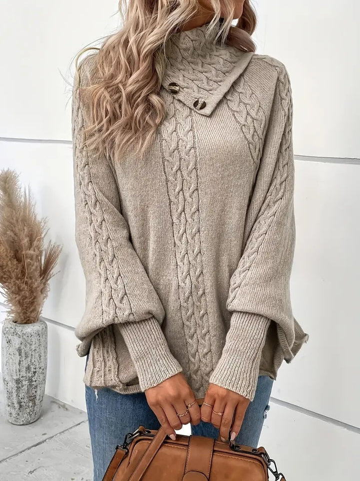 Nancy Boutique™ | Cozy Knit Button Sweater
