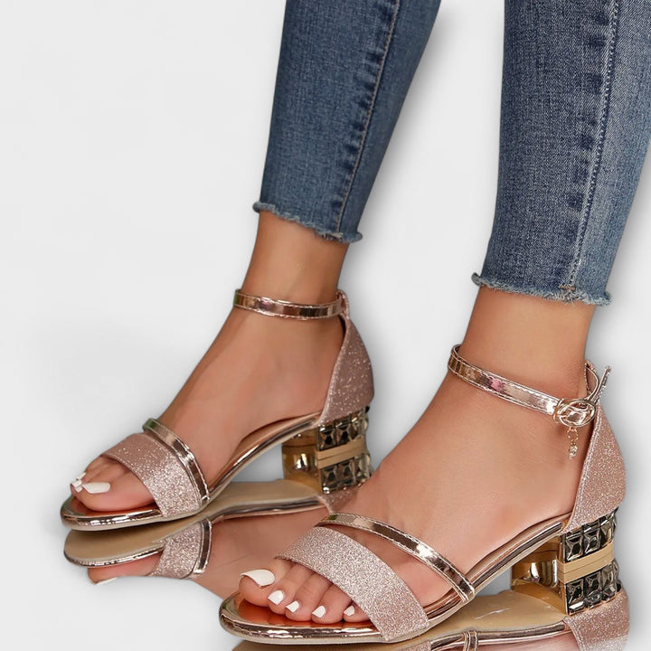 Arielle™ Elegant Block Heel Sandals