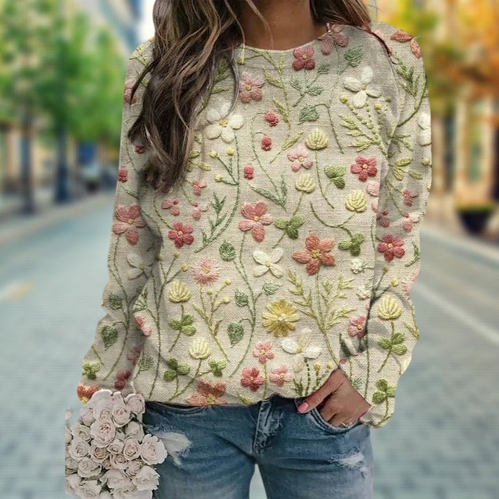 Nancy Boutique™ | Floral Pattern Pullover for Women