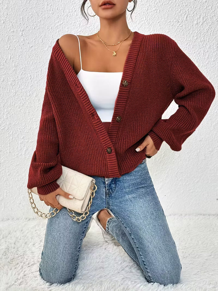 Nancy Boutique™| Cozy Knit Button Cardigan