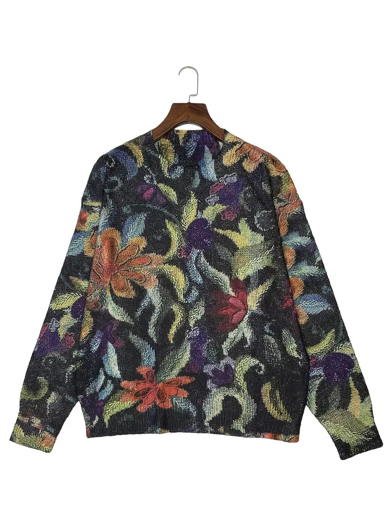 Nancy Boutique™ | Trendy Floral Sweater