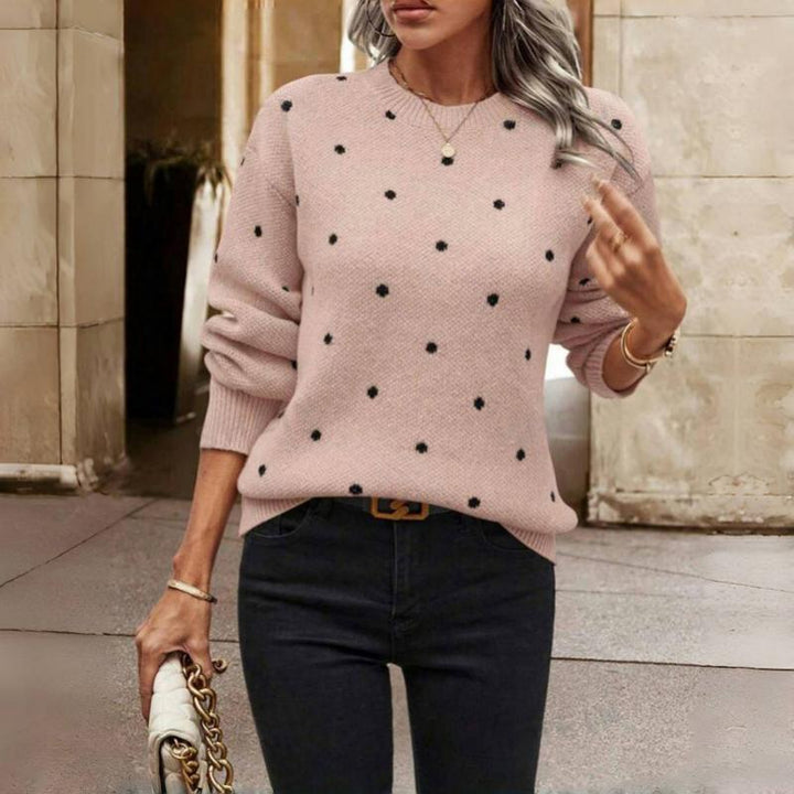Nancy Boutique™ | Polka Dot Knitted Sweater