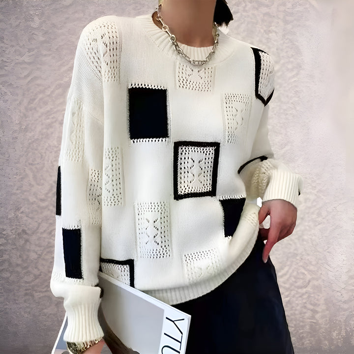 Nancy Boutique™ | Women's Geometric Knitted Sweater