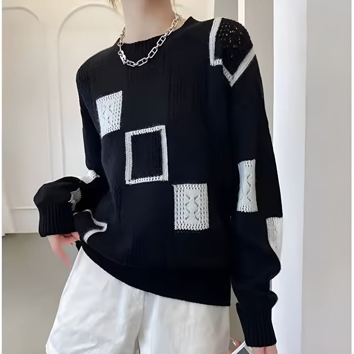 Nancy Boutique™ | Women's Geometric Knitted Sweater