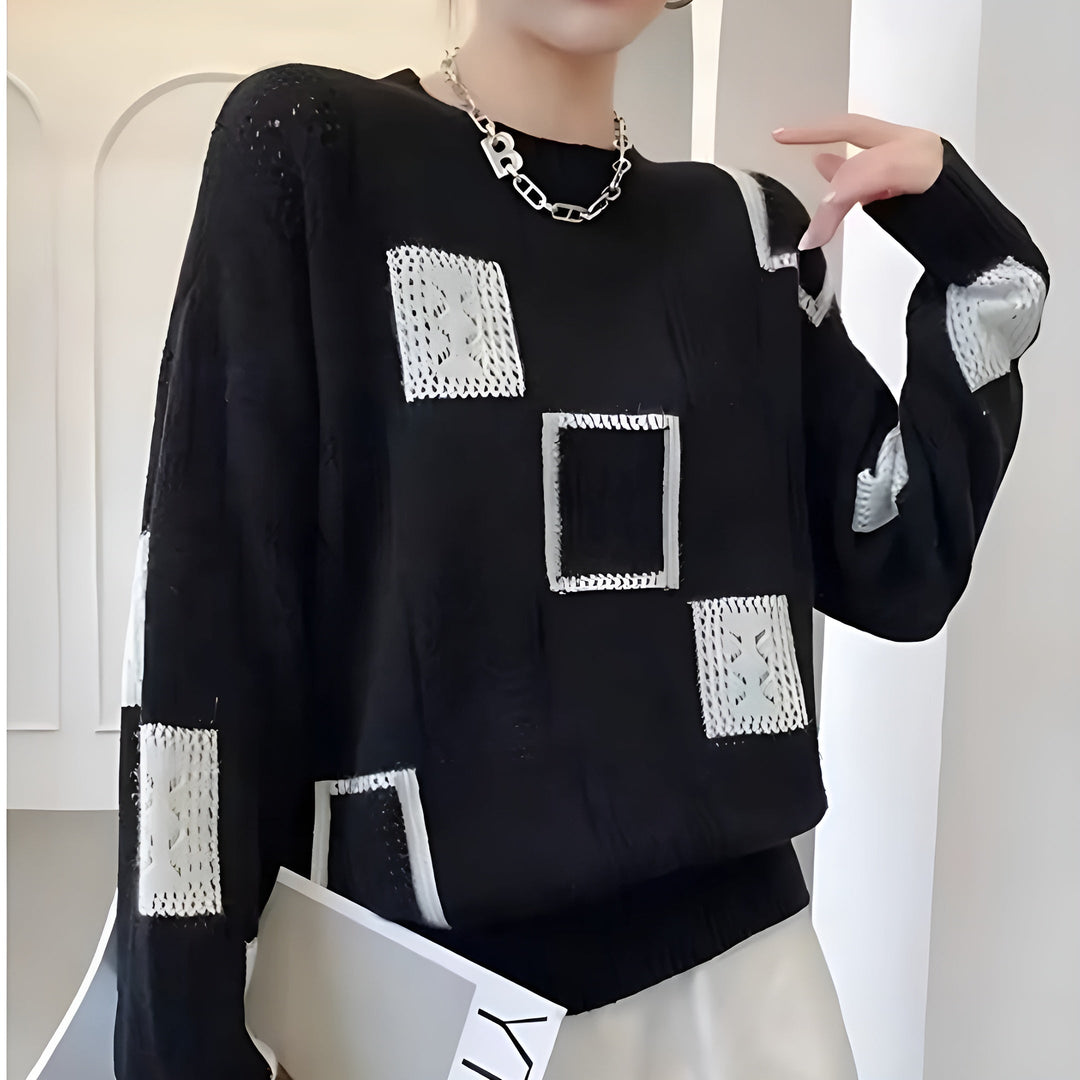 Nancy Boutique™ | Women's Geometric Knitted Sweater