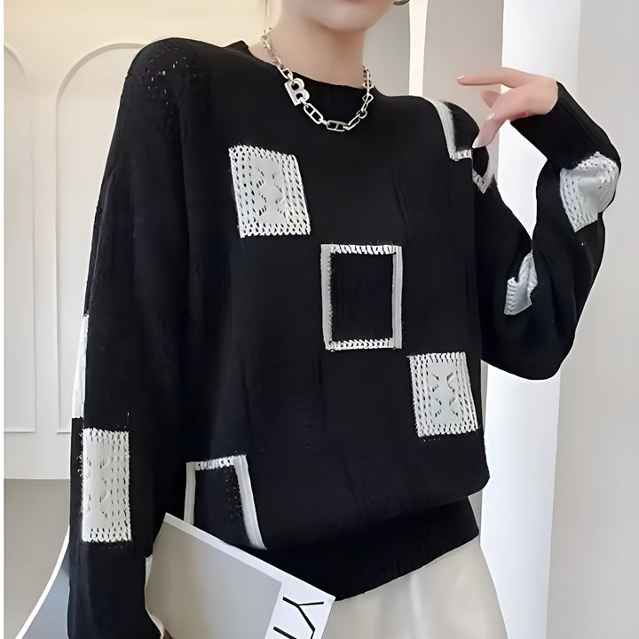 Nancy Boutique™ | Women's Geometric Knitted Sweater