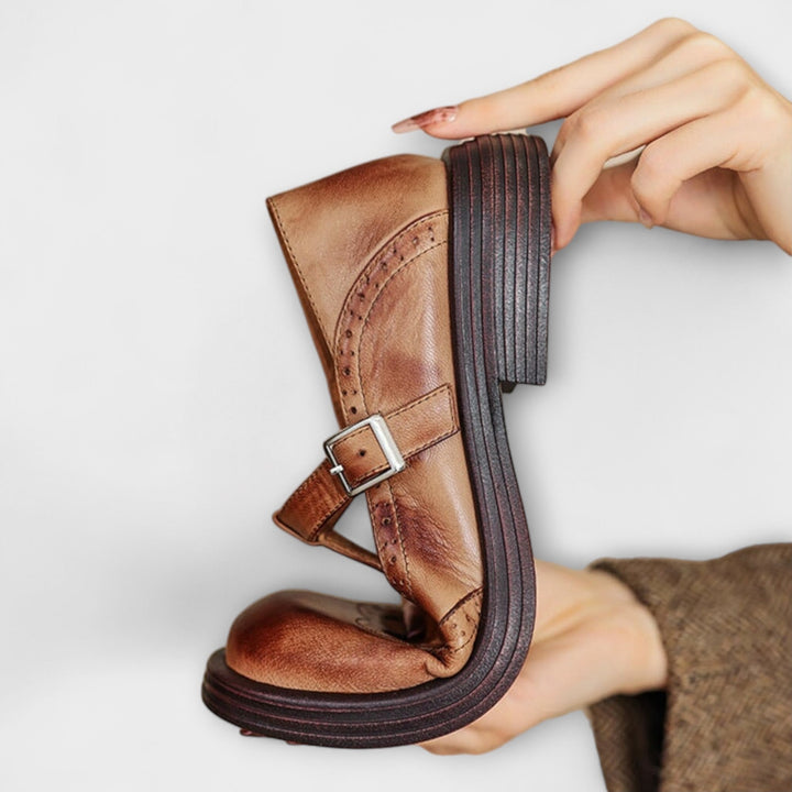 Madeleine™ | Classic Genuine Leather Mary Janes
