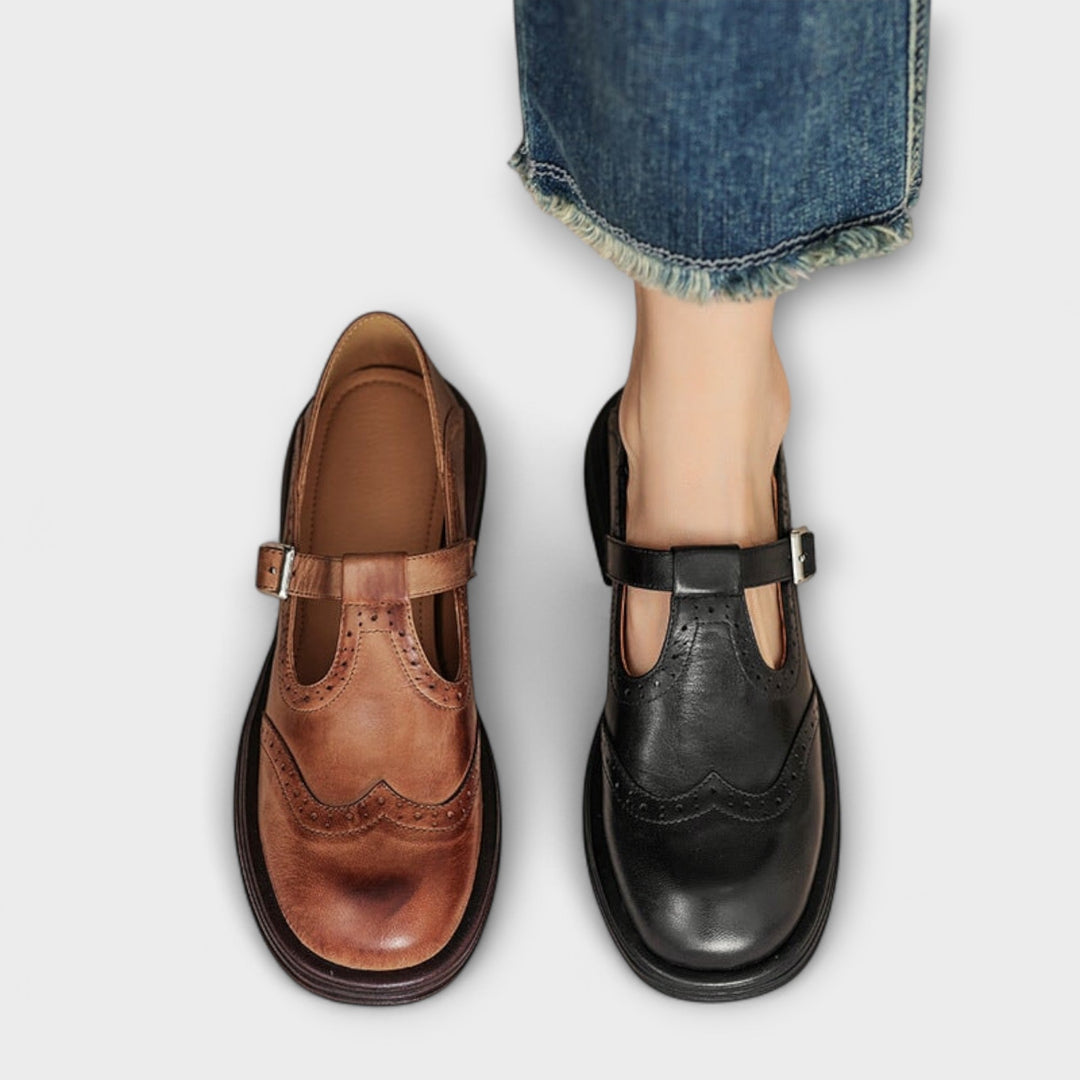 Madeleine™ | Classic Genuine Leather Mary Janes